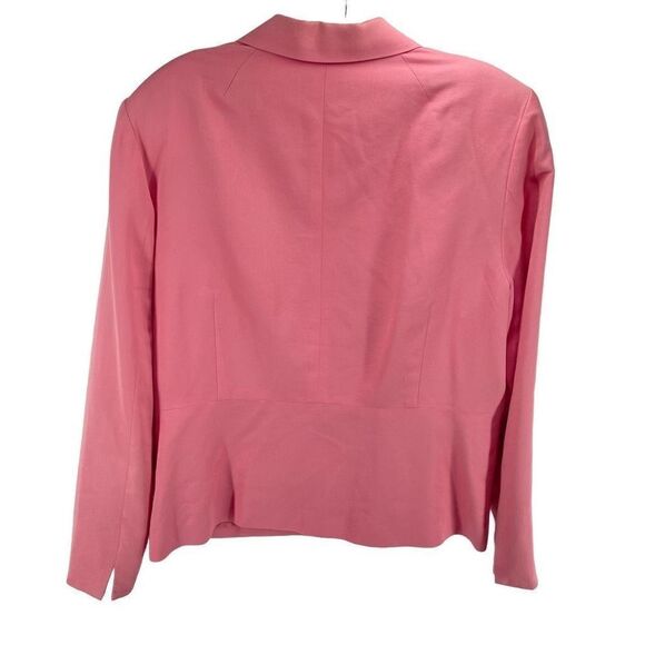 Pendleton Women's Three Button Blazer Coat Jacket Office Work Pink Size 12 - Picture 4 of 10